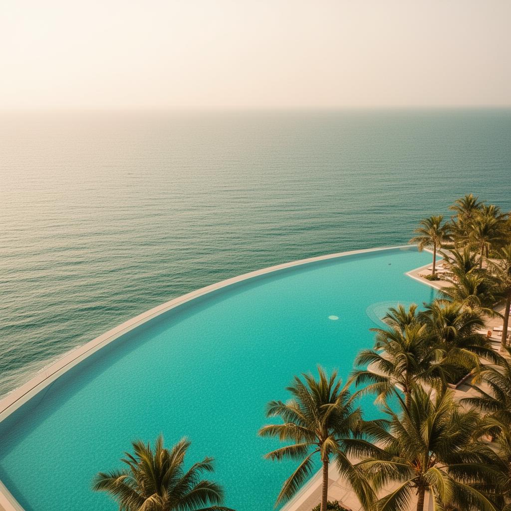 Coastal infinity pool